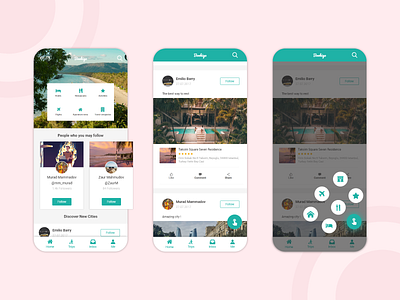 Social Media App for Hotel Research app application car city creative design hotel hotels rebranding resotr restaurant social media ui ux web