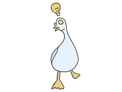 goose bulb doodle drawing duck geese glow goose lightbulb monoline simple street urban webbed feet