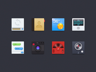 MIUI Theme icon - 02 compass contacts icon miui music sms theme weanther