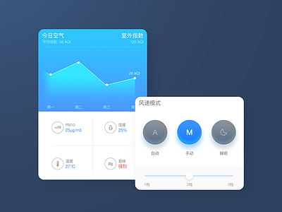Baomi air cleaner APP app card gui ui