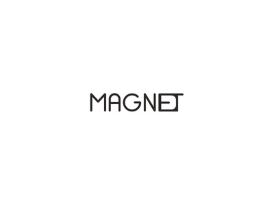 Magnet design illustration vector branding typography minimalism lettering negative space logo verbicons word marks