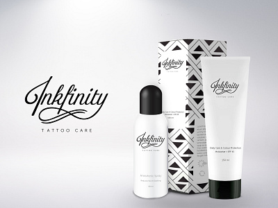 Inkfinity- Tattoo Care beautyandcare branding logo logomark packaging packagingdesign tattoo tattooaftercare tattoocare typography