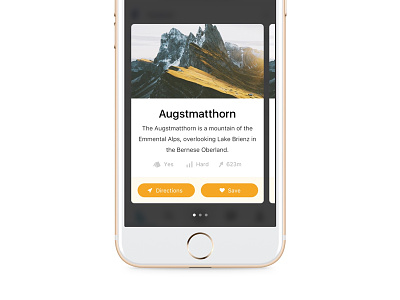 🗻 🇨🇭 app interface ios iphone mobile orange switzerland ui ux