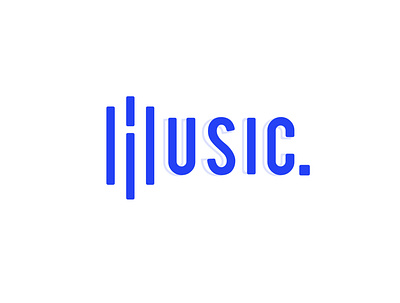 Music | logo design branding design icon illustration lettering logo minimal type typography vector