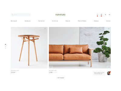 Furniture | UX/UI design branding graphic design landingpage logo mainpage ui userinterface ux web webdesign
