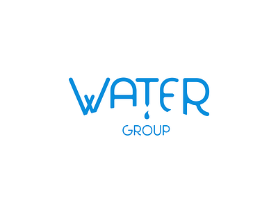 Water Group | logo design branding design icon illustration lettering logo minimal type typography vector