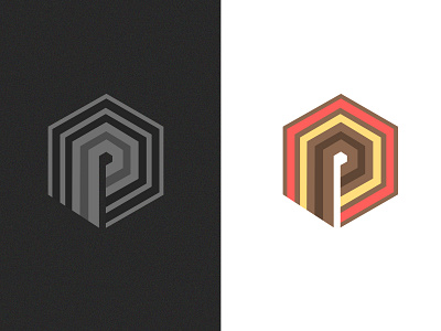 Logo Pteck blanc concept conception cube limage de marque logo logodesign marque