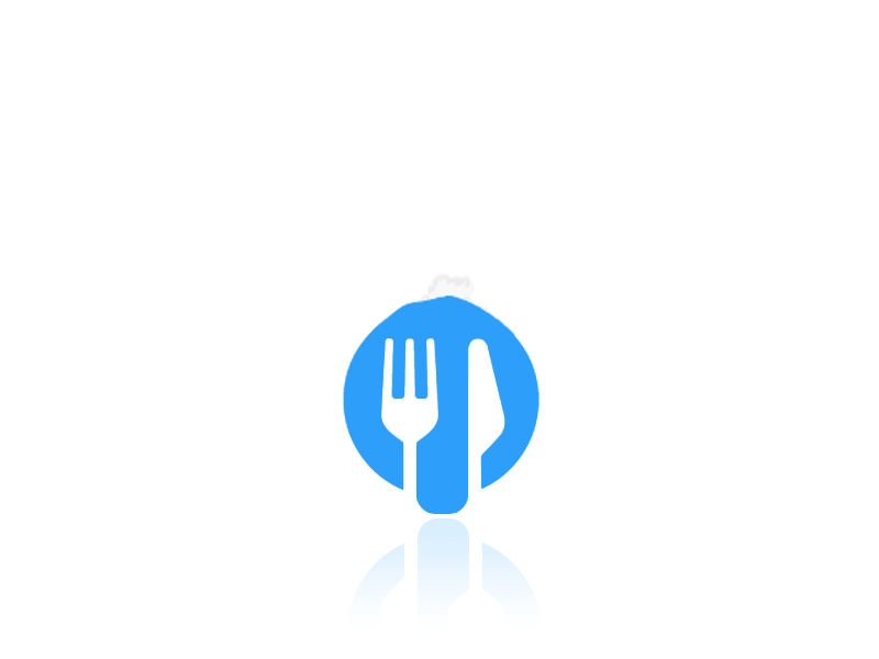 Logo Dream food animation anime blue food food app logo