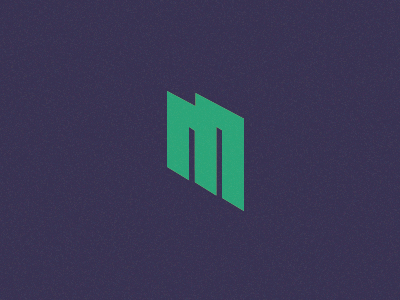 m brand letter logo m sign typo