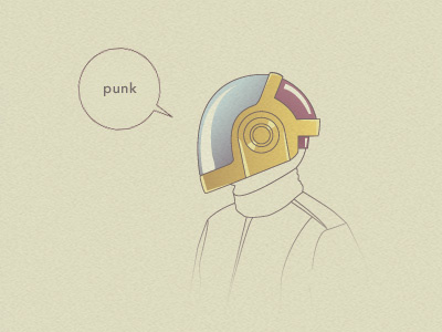 Punk daft drawing illustration line punk vector