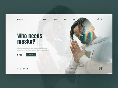 Who needs masks? concept design ui web