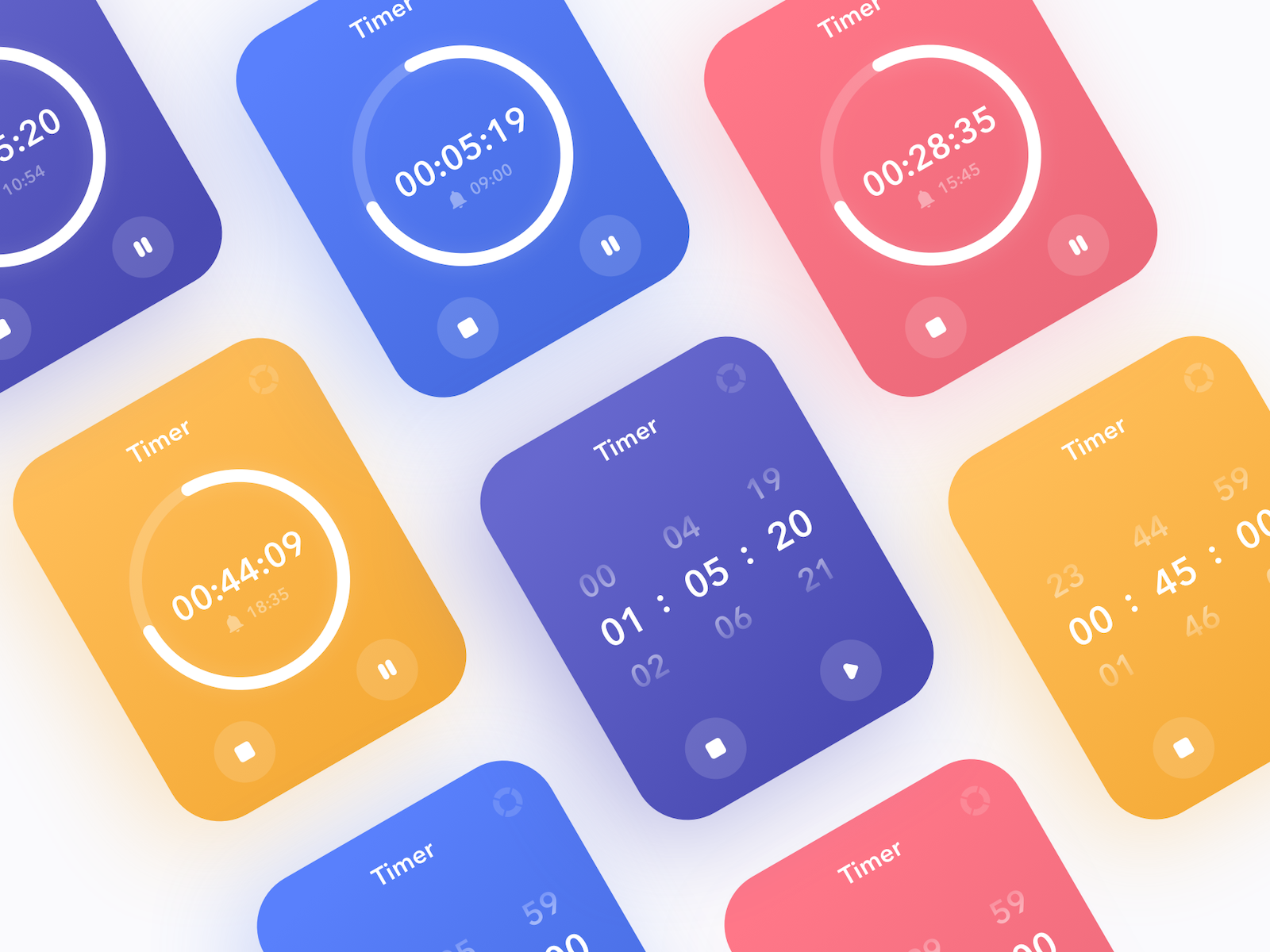 Apple Watch Timer by Alina Voronovich on Dribbble