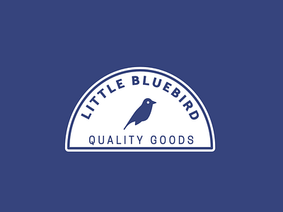 Little Bluebird badge bird birds bluebird branding clean cute design illustration illustrator logo minimal simple vector