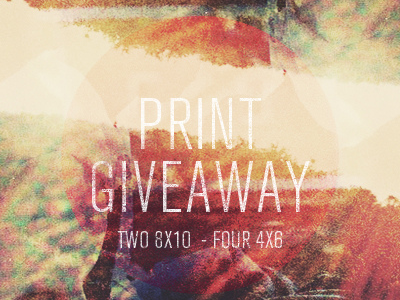 Print Giveaway giveaway print red stuff typography