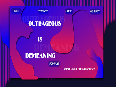 Abstract Web design bold outrageous
