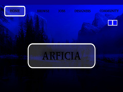 The blue mountains blue graphic design landing page mountains ui web design web page