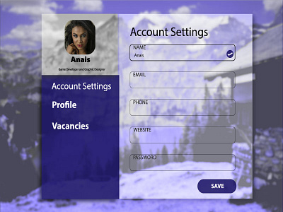 Daily UI #007 Settings account challenge daily ui settings page transparency ui