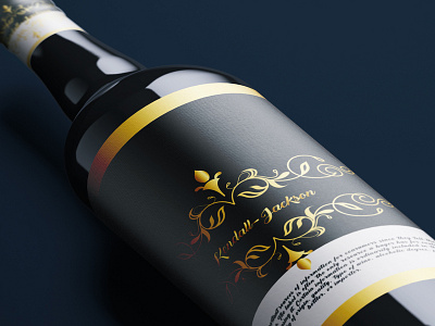 Wine Bottle branding elegant identity logo packaging typography wine bottle