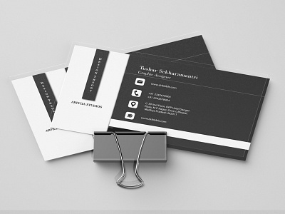 Black Business Card black business card corporate design elegant minimal stationary design