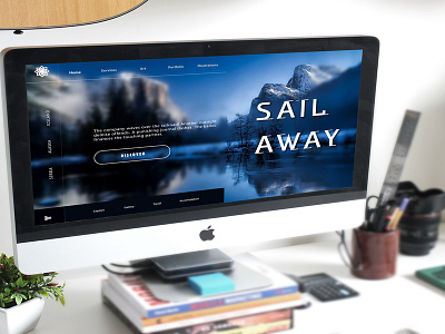 Sail Away! design elegant graphic design illustration landing page typography ui ux web design web page