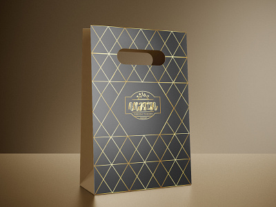 Golden Packaging bag branding elegant gold logo packagedesign packaging