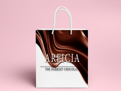 Chocolate merchandise branding design chocolate packaging design packaging design shopping bag typography