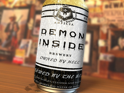 Demon Inside beer design beer packaging branding design brewery brewery logo demon packagingdesign typography