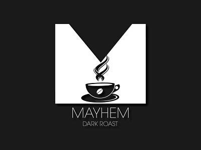 Mayhem coffee branding branding design coffee logo dailylogodesign dark roast design graphic design illustration logo logodesign typography