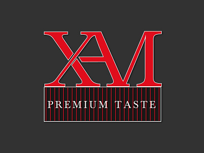 Xam branding branding design design graphic design illustration logo logodesign red typography