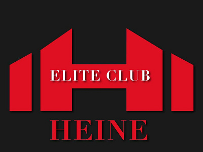 Heine Housing branding branding design design graphic design houselogo illustration logo logo design red typography