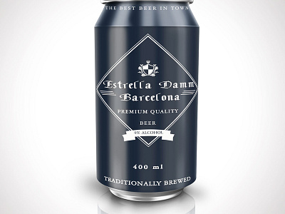Beer Can beer can blue branding branding design design elegant graphic design typography