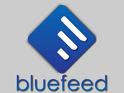 Bluefeed blue branding branding design design elegant graphic design illustration logo logo design typography