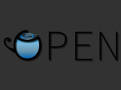 Open blue branding branding design design graphic design illustration logo logo design typography