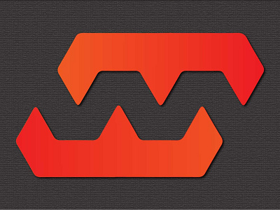 Negative Space "W" branding branding design design elegant graphic design illustration logo logo design negative space red typography