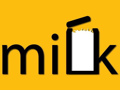 Milk Logo branding branding design design elegant graphic design illustration logo logo design minimal typography vector
