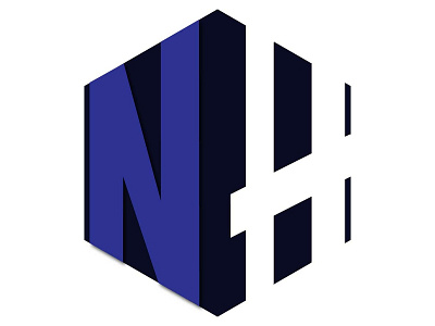 NH blue branding branding design design elegant graphic design illustration logo logo design minimal monogram typography vector