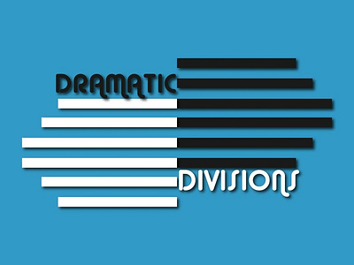 DRAMATIC DIVISIONS blue branding branding design design elegant graphic design illustration logo logo design minimal typography vector