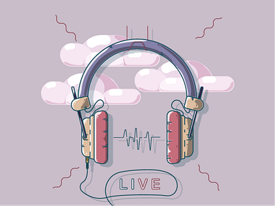 Headphones branding cover design design dribbble flat game headphones icon illustration logo minimal retro retro design ui ux vector web