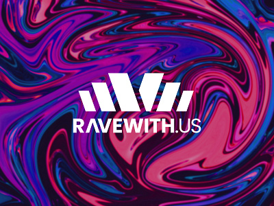 RavenWith.us Logo Proposal abstract abstract logo brand branding design graphic design illustrator logo logo design music music logo psychedelic psychedelic logo rave rave logo