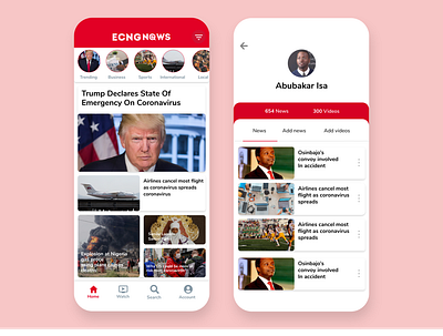 news app ui/ux design news uidesign uxdesign