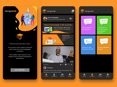 Educational App UI/UX design education