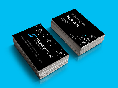 Business Cards for SwiftKick Mobile art blue branding businesscards colors design graphicdesign handdrawn icon illustration illustrator logo sketch sketchapp