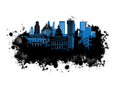 Austin Skyline art austin colors design downtown graphicdesign illustration illustrator urban art urban design