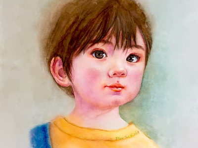 watercolor kid watercolor
