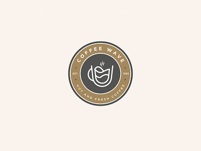 COFFEE WAVE LOGO DEISGN brand branding coffe design embelem logo flatdesign graphicdesign icon logo logoinspirations logotype minimalist portfolio