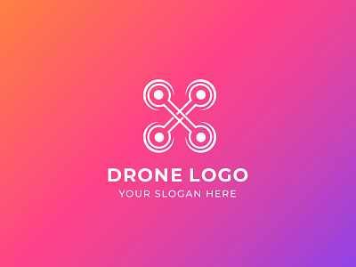 Drone logo concept