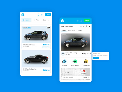 Vehicle Marketplace and Listing cars listing marketplace mobile design mobile ui photoshop responsive uidesign uiux uxdesign vehicle details