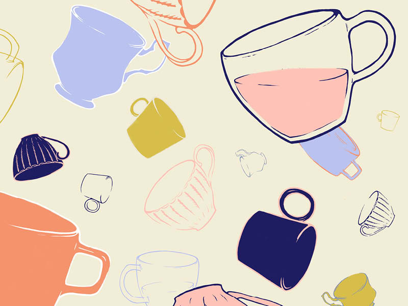 tea time by Melanie Mascle on Dribbble