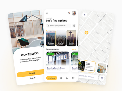 Looking coworking spaces? app app design clean clean ui cowork coworking coworking space design figma mobile mobile app mobile design mobile ui modern ui ui ux ui design uidesign ux