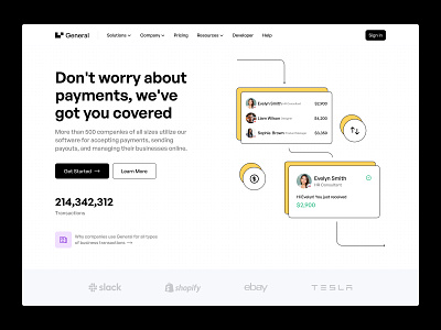 Payment Service Landing Page